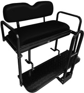 NOMAD Black Rear Flip Seat Kit for Club Car Precedent/Tempo/Onward Golf Cart