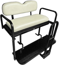 Load image into Gallery viewer, SGC NOMAD Rear Flip Seat Kit for Club Car Precedent / Tempo / Onward – White Cushions, Cargo Bed, Grab Bar &amp; Trailer Hitch — included bundle component