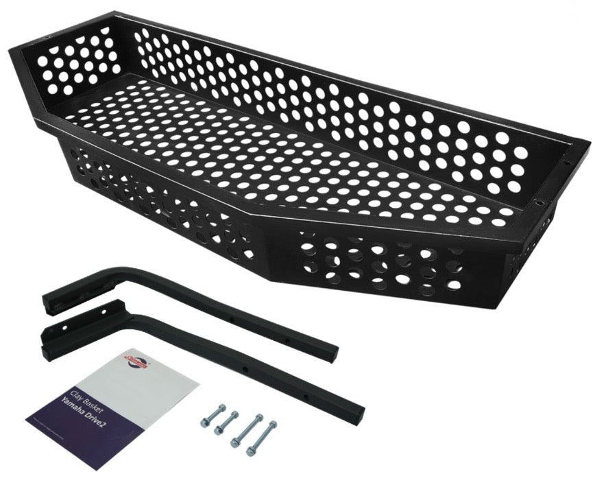 SGC Front Cargo Basket for Yamaha Drive 2 Golf Cart with Mounting Bracket