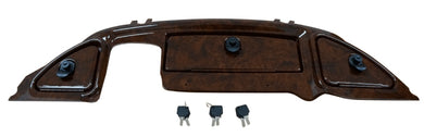 SGC Club Car Precedent Golf Cart Wood Grain Dashboard w/ Locking Glove Boxes (2008-up)