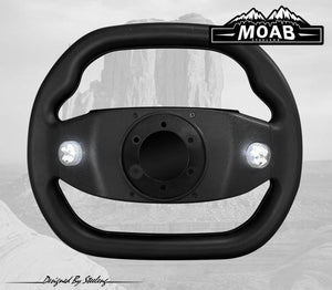 MOAB Golf Cart Steering Wheel – Sport Version – Black