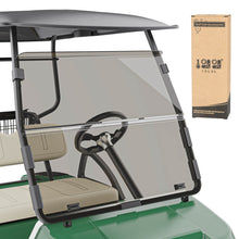 Load image into Gallery viewer, Acrylic Golf Cart Windshield for Club Car DS – 4mm Clear/Tinted Foldable Shield with Anti-UV Protection