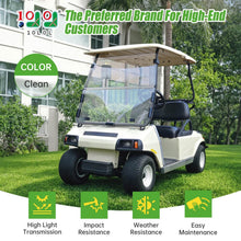 Load image into Gallery viewer, Acrylic Golf Cart Windshield for Club Car DS – 4mm Clear/Tinted Foldable Shield with Anti-UV Protection