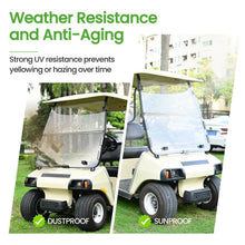 Load image into Gallery viewer, Acrylic Golf Cart Windshield for Club Car DS – 4mm Clear/Tinted Foldable Shield with Anti-UV Protection