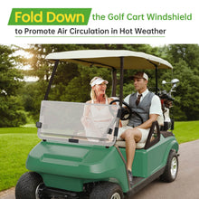 Load image into Gallery viewer, Acrylic Golf Cart Windshield for Club Car DS – 4mm Clear/Tinted Foldable Shield with Anti-UV Protection