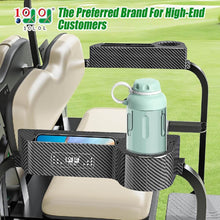 Load image into Gallery viewer, All-in-One Golf Cart Rear Seat Armrest with Storage &amp; Cup Holder – No Drill, Universal Fit