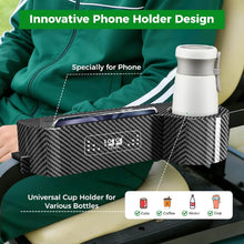 Load image into Gallery viewer, All-in-One Golf Cart Rear Seat Armrest with Storage &amp; Cup Holder – No Drill, Universal Fit