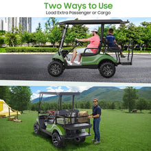 Load image into Gallery viewer, All Plastic Golf Cart Rear Seat Kit Assembly Folding Rear Seat for Yamaha Drive 2 (2017-Up)