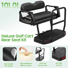 Load image into Gallery viewer, All Plastic Golf Cart Rear Seat Kit Assembly Folding Rear Seat for Yamaha Drive 2 (2017-Up)