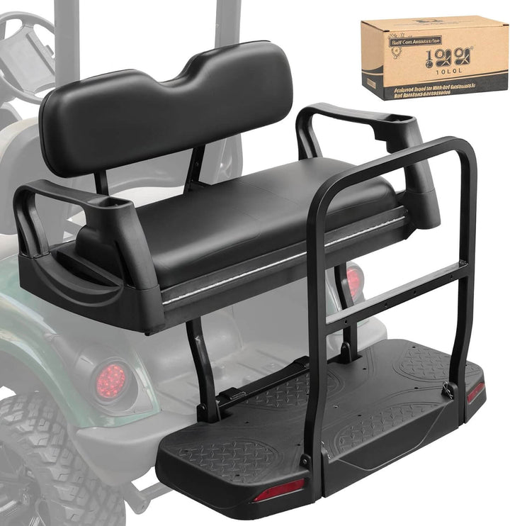 Back Seat for Golf Cart Yamaha G29/Drive 2007-2016 Flip-up Seat with Dual Function