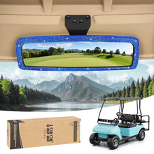 Load image into Gallery viewer, Bling Rhinestone Golf Cart Rear View Mirror – Universal Fit