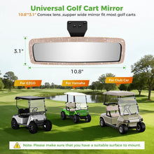 Load image into Gallery viewer, Bling Rhinestone Golf Cart Rear View Mirror – Universal Fit