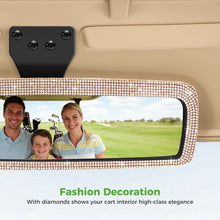 Load image into Gallery viewer, Bling Rhinestone Golf Cart Rear View Mirror – Universal Fit