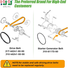 Load image into Gallery viewer, Drive Belt &amp; Starter Generator Belt Kit for Yamaha G1/G3 (1978–1989)