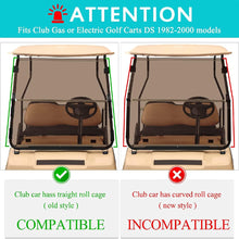 Load image into Gallery viewer, Foldable Sport Tinted Golf Cart Windshield for Club Car DS 1982-UP
