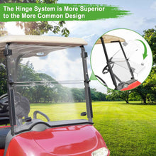 Load image into Gallery viewer, Folding Golf Cart Windshield for EZGO RXV 2008-Up | Anti-UV, Impact Resistant