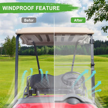 Load image into Gallery viewer, Folding Golf Cart Windshield for EZGO RXV 2008-Up | Anti-UV, Impact Resistant