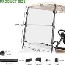 Load image into Gallery viewer, Folding Golf Cart Windshield for EZGO TXT 1995-Up – Easy Install