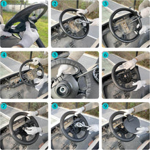 Load image into Gallery viewer, Golf Cart 13 inch Steering Wheel for EZGO TXT, RXV, Medalist, Shuttle, Workhorse, Cushman