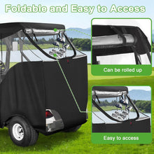 Load image into Gallery viewer, Golf Cart 2 Passenger Enclosure for EZGO TXT &amp; RXV, 4-Sided Clear Window Rain Cover