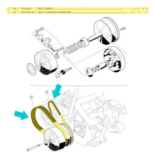 Load image into Gallery viewer, Golf Cart Clutch Drive Belt for Club Car DS 1997-up &amp; Precedent 2004-up Gas