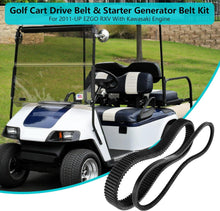 Load image into Gallery viewer, Golf Cart Clutch Drive Belt &amp; Starter Generator Belt Kit for EZGO TXT RXV