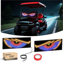 Load image into Gallery viewer, Golf Cart Devil Eyes LED Light – USB-Powered Windshield Display w/11 Dynamic Modes