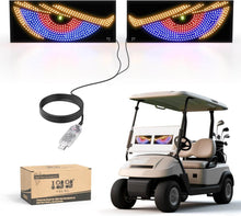 Load image into Gallery viewer, Golf Cart Devil Eyes LED Light – USB-Powered Windshield Display w/11 Dynamic Modes