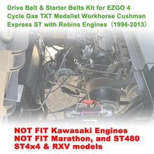 Load image into Gallery viewer, Golf Cart Drive Belt &amp; Starter Generator Belt for EZGO TXT/Medalist/Workhorse