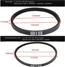 Load image into Gallery viewer, Golf Cart Drive Belt &amp; Starter Generator Belt for EZGO TXT/Medalist/Workhorse