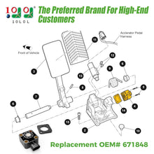 Load image into Gallery viewer, Golf Cart Electronic Throttle Sensor for EZGO RXV 2015-up Replacement OEM# 671848