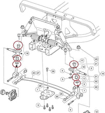 Load image into Gallery viewer, Golf Cart Flanged Spindle Bronze Bushing, King Pin Steering Knuckle Bushing Kit
