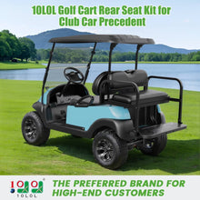 Load image into Gallery viewer, Golf Cart Flip Back Seat Kit for Club Car Precedent, Tempo, Onward, Deluxe Seat and Backrest