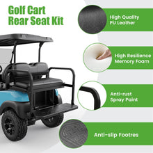 Load image into Gallery viewer, Golf Cart Flip Back Seat Kit for Club Car Precedent, Tempo, Onward, Deluxe Seat and Backrest