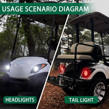 Load image into Gallery viewer, Golf Cart Headlight Taillight Kit for Yamaha G29 2007-up (Must Input 12 Volt)