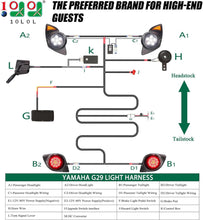 Load image into Gallery viewer, Golf Cart Headlight Taillight Kit for Yamaha G29 2007-up (Must Input 12 Volt)