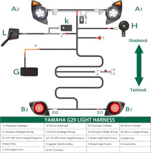 Load image into Gallery viewer, Golf Cart Headlight Taillight Kit for Yamaha G29 2007-up (Must Input 12 Volt)