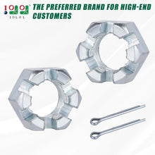 Load image into Gallery viewer, Golf Cart Hexagon Slotted Nut &amp; Pinning,Hexagon Nuts Kits for EZGO TXT 1976-Up