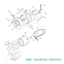Load image into Gallery viewer, Golf Cart KDS Electric Motor DC 48V 3.7KW for Club Car DS &amp; Precedent 2001-up