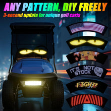 Load image into Gallery viewer, Golf Cart LED Devil Eyes Light Sign with Wireless Remote &amp; Bluetooth App Control