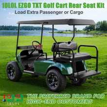 Load image into Gallery viewer, Golf Cart Rear Seat, Flip Folding Back Seat Kit Fits EZGO TXT No Roof Rear Strut Replacement Needed
