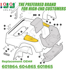 Load image into Gallery viewer, Golf Cart Rear Side Guard Set for EZGO RXV - OEM #601864 604865 601865 Replacement