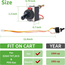 Load image into Gallery viewer, Golf Cart Run/Tow Switch for EZGO TXT/DCS/PDS (1994-Up Electric) - OEM 73125-G01 Replacement
