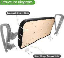 Load image into Gallery viewer, Golf Cart Seat and Back Kit for EZGO RXV 2008 Up