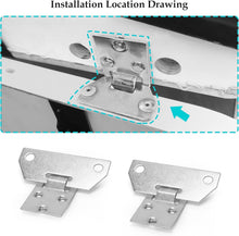 Load image into Gallery viewer, Golf Cart Seat Bottom Hinge Plates for EZGO RXV - Complete 2-Pair Set (Fits 2008+ Models)