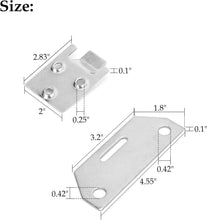 Load image into Gallery viewer, Golf Cart Seat Bottom Hinge Plates for EZGO RXV - Complete 2-Pair Set (Fits 2008+ Models)