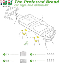 Load image into Gallery viewer, Golf Cart Seat Hinge Set for Yamaha G29 Drive - OEM# JW1-K8427-00 Replacement