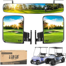 Load image into Gallery viewer, Golf Cart Side View Mirrors and Rear View Mirrors Foldable Universal