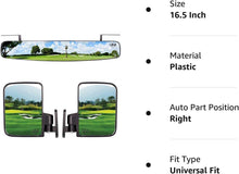Load image into Gallery viewer, Golf Cart Side View Mirrors and Rear View Mirrors Foldable Universal