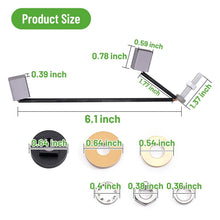 Load image into Gallery viewer, Manufacturer dimensions of the carbon brush and terminal lead assemblies